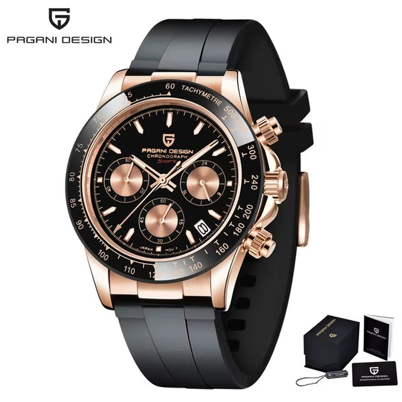 2024  Watch Men Quartz Top Brand Luxury Automatic Date Wristwatch for Men Waterproof Sport Chronograph Clock Mans