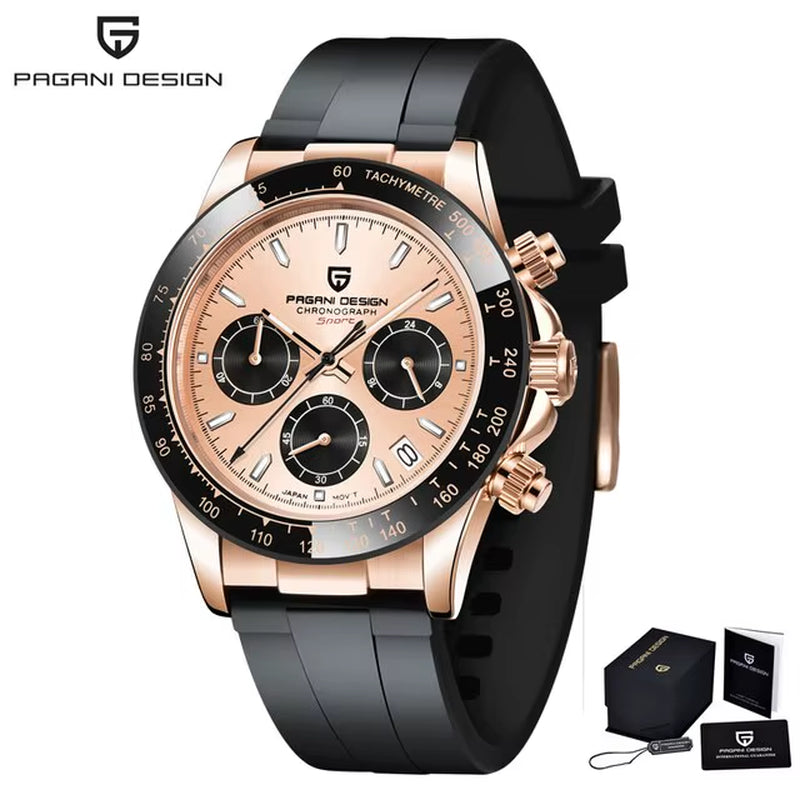 2024  Watch Men Quartz Top Brand Luxury Automatic Date Wristwatch for Men Waterproof Sport Chronograph Clock Mans